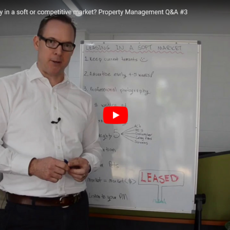YouTube screenshot - How to lease a property in a soft of competitive market? Property Management Q&A #3