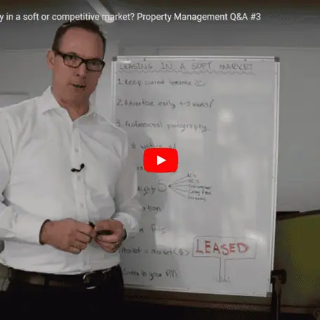 YouTube screenshot - How to lease a property in a soft of competitive market? Property Management Q&A #3