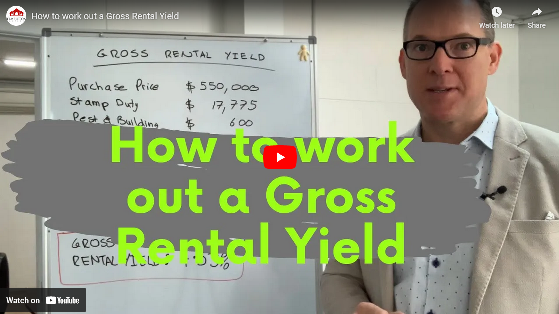 YouTube Screenshot - How to work out a Gross Rental Yield