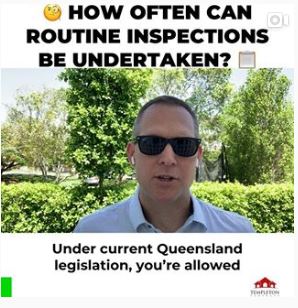 How often can routine inspections be undertaken in Queensland?