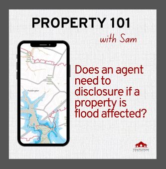 Does a real estate agent need to disclose if a property is flood affected?