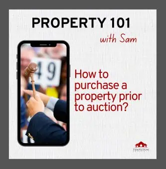 How to purchase a property prior to auction?