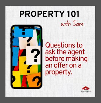 Questions to ask the agent before making an offer on a property in Brisbane.