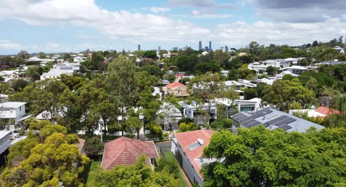 Aerial view of the suburb Paddington